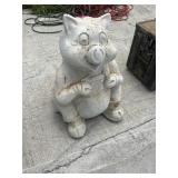 Yard Ornament Sitting Pig