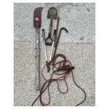 Yard Tools and Jumper Cables