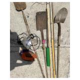 Yard Tools and Shop Light