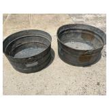 Two Metal Tubs