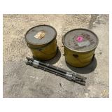 Tubs With Lids and Large Bolts
