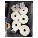 black tote with papertowels