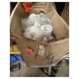 1 case of plastic pipes
