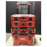 Milwalukee Packout tool box 4 piece Roll around