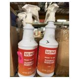 3 bottles of Uline Cleaner and degreaser