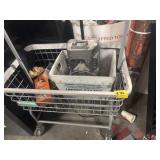 Cart with Wheels. contents of cart