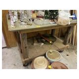 Wooden Rolling Table Desk
