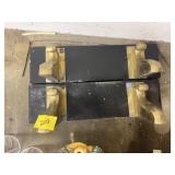 Brass and Wood Shelves