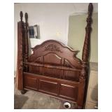 Carved Mahogany Bed