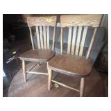 Two Small Chairs, Wooden