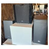 Two Samsung, One Yamaha Speaker