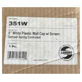 NIB 6ï¿½ Plastic Wall Cap with Screen Model 351W