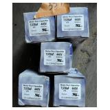 (5) Motor Run Capacitors 7.5/30uF ï¿½5% 440V Round