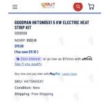Goodman HKTN05X1 5 kW Electric Heat Strip Kit