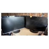 Dell and Samsung Computer Monitors Large
