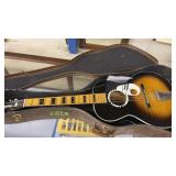 38" Vintage kay acoustic guitar with hard carry 38" Vintage kay acoustic guitar with hard carry