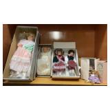 Shelf a lot of dolls. goebel Betty Ann Carter,