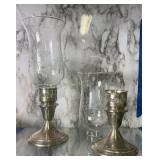 Gorham Sterling Weighted Candle Holders With Gorham Sterling Weighted Candle Holders With