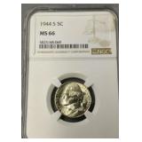 1944 S Nickel Graded Ms-66 Ngc