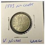 1883 V Nickel Uncirculated 1883 V Nickel Uncirculated