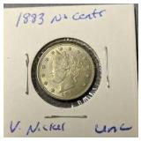 1883 V Nickel Uncirculated