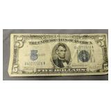 $5 Blue Seal Series Of 1934 C $5 Blue Seal Series Of 1934 C