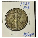 1939 Walking Liberty Half Dollar