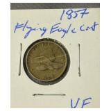 1857 Flying Eagle Sent Very Fine Condition 1857 Flying Eagle Sent Very Fine Condition