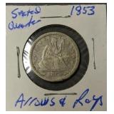 1853 Seeded Quarter Arrows And Rays 1853 Seeded Quarter Arrows And Rays