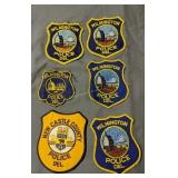 6 Vintage Wilmington Delaware Police Patches