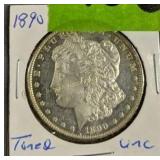 1890 Toned Uncirculated Morgan Dollar 1890 Toned Uncirculated Morgan Dollar