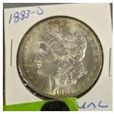 1883-0 Uncirculated Morgan Dollar