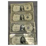 $5 Red Seal, $31 Blue Seal Us Bank Notes $5 Red Seal, $31 Blue Seal Us Bank Notes