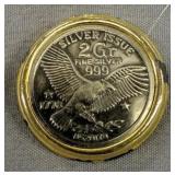 Silver Issue 2gr Fine Silver . 999 1776 Coin Silver Issue 2gr Fine Silver . 999 1776 Coin