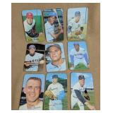 9 Topps Baseball Cards 3x5"  Large Format. James