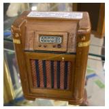 Antique Silver Tone Stand Up Radio 1939 Model