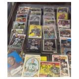 Tray Lot Of Football Cards. Preview A Must