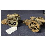 Pair Of Metal Spanish Artillery Imperial Replica Pair Of Metal Spanish Artillery Imperial Replica