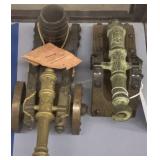 Two Replica Cannons. Spanish Wood And Metal Two Replica Cannons. Spanish Wood And Metal