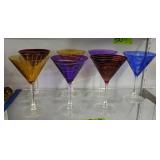 Colored Martini Glasses