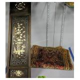 Semi Antique Wool Rug 28x17", Mother Of Pearl Semi Antique Wool Rug 28x17", Mother Of Pearl
