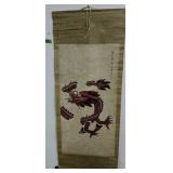 Antique Oriental Dragon Scroll Antique Oriental Dragon Scroll