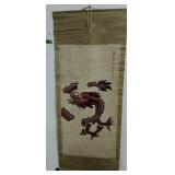 Antique Oriental Dragon Scroll