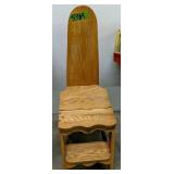 Oak Convertible Step Stool, Chair, Ironing Oak Convertible Step Stool, Chair, Ironing