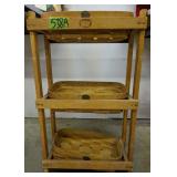 Peterboro 3 Tier Baskets With Stand 17x10x29" Peterboro 3 Tier Baskets With Stand 17x10x29"