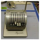 Working Paymaster Check Writer. No Key Working Paymaster Check Writer. No Key