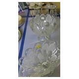 Luster Prism Candle Holders, Centerpiece Bowls