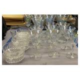 Barry Bowls, Iridescent Stemware Glasses