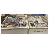 Two Boxes Of Baseball Cards. Preview A Must Two Boxes Of Baseball Cards. Preview A Must