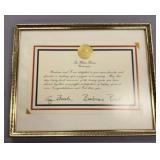 George And Barbara Bush White House Invitation George And Barbara Bush White House Invitation